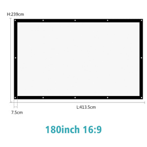 Écran de projection portable haute densité 16:9 180 200 250 300 pouces HD 1080P <span class=keywords><strong>4K</strong></span> Écran de projection en <span class=keywords><strong>toile</strong></span> anti-plis pliable - Product Image 3