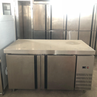 Réfrigérateur professionnel sous comptoir, table de travail, double porte, plage de température -10°C +10°C, 300L/400L, équipement de cuisine
