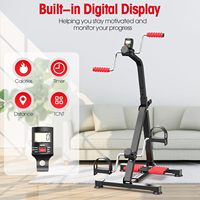 Mini Bicicleta de Ejercicio, Pedalador para Personas Mayores, Rehabilitación de Brazos y Piernas, Recuperación de Accidentes Cerebrovasculares, Equipo de Gimnasio Portátil para el Hogar