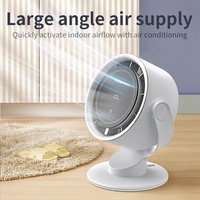 Ventilateur portable rechargeable 2026 avec affichage numérique, turbine haute vitesse, pliable, mural, de bureau, pour voiture et camping-car