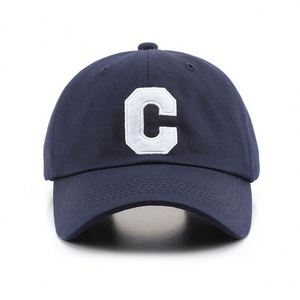 Casquette de baseball vintage unie avec logo brodé lettre C, style Dad Hat, pour le sport et la mode en gros - Product Image 2