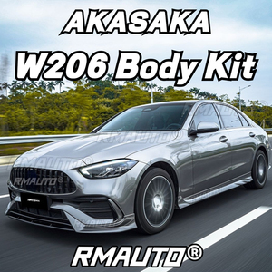 Kit de Carrocería AKASAKA para Mercedes Benz Clase C W206 2022+, Alerón Delantero, Difusor, Divisor, Alerón Trasero, Faldones Laterales, Parrilla Deportiva - Product Image 2