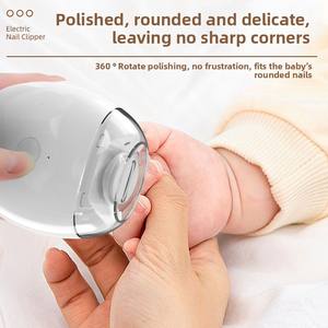 Broyeur d'<span class=keywords><strong>ongles</strong></span> électrique en plastique durable rechargeable par USB pour <span class=keywords><strong>bébé</strong></span> <span class=keywords><strong>lime</strong></span> de coupe-<span class=keywords><strong>ongles</strong></span> domestique anti-éclaboussures pour utilisation au doigt - Product Image 4