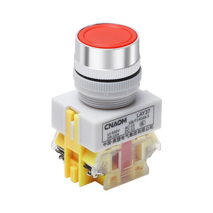 CNAOM LAY37 <b>Push</b> <b>Button</b> <b>Switch</b> 1NO/1NC Aluminum Cap Screw Terminal IP40 Protective - Product Image 3