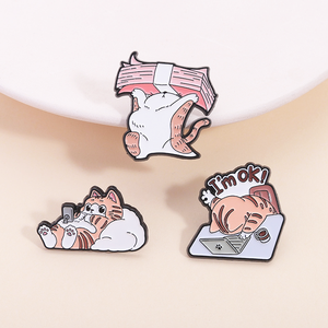 Sản Xuất Phim Hoạt Hình Phong Cách Ve Áo Pins Dễ Thương Động Vật Men Pin Bộ Sưu Tập Mềm Men Hat Pins - Product Image 5