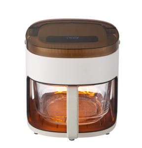 Voir à travers la fenêtre Friteuse à air chaud personnalisée Friteuse à air chaud Friteuse à commande numérique carrée <span class=keywords><strong>sans</strong></span> huile Four électrique 1300W TOC - Product Image 4