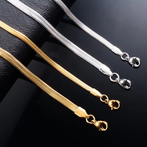 Bracelet chaîne lame pour femmes et hommes, en acier inoxydable, pour main et pied, avec extension, pour cheville, accessoires de fabrication de bijoux, cadeau - Product Image 2