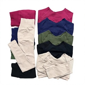 Conjunto Deportivo de 2 Piezas para Mujer, Sujetador Deportivo Asimétrico, Leggings Resistentes al Agua con Control de Abdomen y Efecto Levanta Glúteos, para Yoga, Gimnasio, Fitness y Entrenamiento - Product Image 4