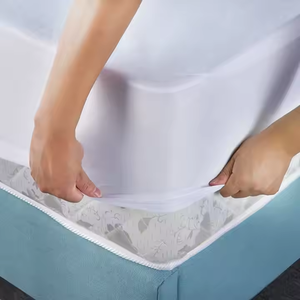 Không gây dị ứng sợi nhỏ Terry không thấm nước nệm Bìa mềm tre vải bảo vệ Nữ Hoàng/Vua kích thước giường bảo vệ pad - Product Image 3