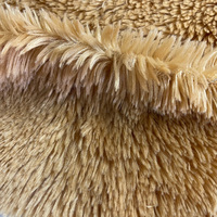 Personnalisé 100% polyester Trame Solide 15mm 20mm 30mm PV Peluches Fourrure Peluche Tissu pour Jouets Vêtements Textile À La Maison