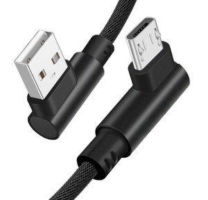 2m 6 أقدام مزين القماش المزدوج بيند L 90 درجة بزاوية harger الحبل usb كابل بيانات ل فون <span class=keywords><strong>7</strong></span> 8 زائد x xs xr 11 12 13 برو ماكس - Product Image 5