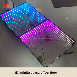 แผ่นพื้นสำหรับงานเต้นรำแบบไม่สิ้นสุด3D ราบรื่นแผ่นควบคุมสี RGB LED สำหรับเวทีงานแต่งงานสำหรับงานปาร์ตี้ - Product Image 4