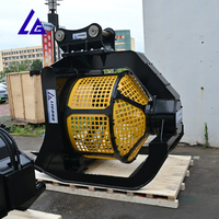 Godet vibrant LIGONG pour excavatrice 3,5-30 tonnes, pour le criblage de sable et gravier de rivière, prix usine CE