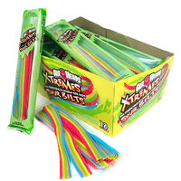 Groothandel Custom Hot Selling Bulk Fruit Gearomatiseerd Zure Poeder Met Zoethout Riemen Gummies Fabrikant