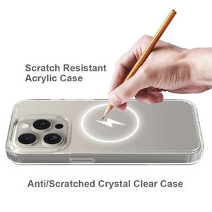 Funda <span class=keywords><strong>de</strong></span> imanes <span class=keywords><strong>de</strong></span> <span class=keywords><strong>alta</strong></span> calidad, precio <span class=keywords><strong>barato</strong></span>, funda <span class=keywords><strong>de</strong></span> teléfono transparente <span class=keywords><strong>de</strong></span> carga para iPhone 15 Pro Max, funda trasera transparente - Product Image 4