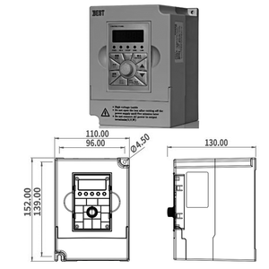 2.2 kW 220V AC ổ đĩa FC300-2.2G-S2-B3 tần số chuyển đổi trục chính điều khiển động cơ tốt nhất VFD - Product Image 1
