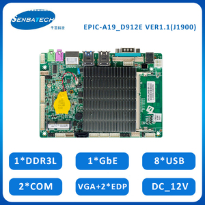 มาเธอร์บอร์ดพร้อมโปรเซสเซอร์ <span class=keywords><strong>J1900</strong></span> DDR3L 2 COM SIM 8 USB GPIO Watchdog ตัวจับเวลาเครื่องขยายสัญญาณเสียง12V มาเธอร์บอร์ดแบบ All In One - Product Image 2