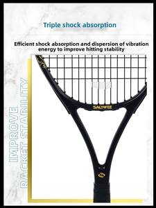 Raqueta de Tenis Personalizada Ligera y Resistente a Impactos, Raqueta de Fibra de Carbono de 27 Pulgadas para Adultos, Principiantes e Intermedios - Product Image 6