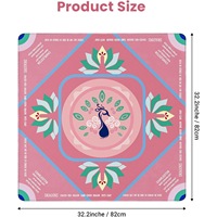 Tapis de table en caoutchouc naturel à motif animalier rose Mahjong américain, antidérapant, réduction du bruit, vente en gros pour le commerce extérieur