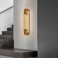 Lampe murale en fer à LED personnalisée de 50cm Lampe murale décorative à la mode minimaliste à LED pour projet d'hôtel