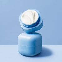 Vente en gros pot de crème carré vide en plastique cosmétiques visage crème pour le corps beurre PP pots en plastique avec couvercles