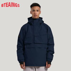 Combinaison de <span class=keywords><strong>ski</strong></span> à capuche et fermeture éclair pour <span class=keywords><strong>femme</strong></span>, haut pour planche à voile simple/double, imperméable, chaude, <span class=keywords><strong>veste</strong></span> multi-poches pour homme, vêtement de couple - Product Image 5