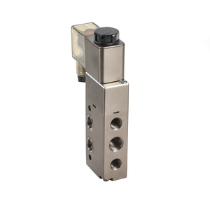 Válvula solenoide de bola de alta presión COVNA 4M 210-08 de bobina simple con LED, cuerpo de latón, control de gas 12V, certificación ISO9001, OEM ODM OBM - Product Image 1