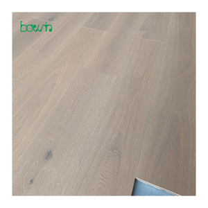 Suelo de <span class=keywords><strong>Parquet</strong></span> de Madera de Roble Blanco Europeo, Multicapa, de 240 mm, con Acabado Cepillado y <span class=keywords><strong>Pintura</strong></span> UV, Tipo Sólido - Product Image 1
