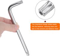 Kunci Hex Kepala Ganda Presisi Tinggi T6 hingga T70 Kelas Industri dengan Kunci Torx Allen DIY dan Kunci Crv