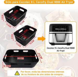 Accesorios para freidoras de aire en oferta: Revestimiento de silicona reutilizable de grado alimenticio, bandeja de silicona para freidoras de aire, utensilios de cocina y repostería para el hogar. - Product Image 2