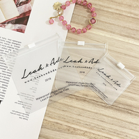 Sacs d'Emballage Personnalisés en PVC avec Logo pour Boucles d'Oreilles et Colliers – Sachets Ziplock Transparentes pour Bijoux avec Logo