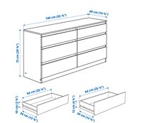 Commode de chambre à coucher nordique en bois d'ingénierie moderne 6 tiroirs bon marché 8 tiroirs