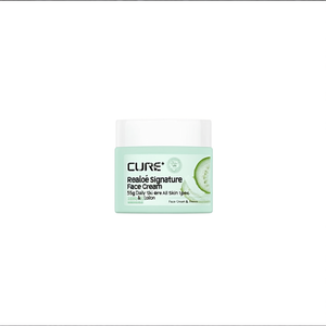 ครีมบำรุงผิวหน้า Cure+ Realoe Signature 55 กรัม สำหรับการดูแลผิวประจำวัน เหมาะสำหรับทุกสภาพผิว สารสกัดจากว่านหางจระเข้ - Product Image 2