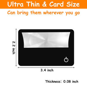 लोगो कस्टम 3x फ्रेशनेल लेंस pmma magnifiing ग्लास कार्ड का नेतृत्व विज्ञापन व्यापार गहने क्रेडिट कार्ड - Product Image 3