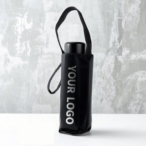 19-Inch Mini Cute Cartoon Pattern Compact Iron Frame Glass Fiber Ribs Auto Close Folding <b>Umbrella</b> for Adults Manual Control - Product Image 4