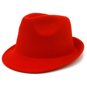 Sombrero Fedora de Color Sólido, Poliéster, Forma de Campana, Ala Pequeña, Unisex, Estilo Retro, Sombrero de Jazz, Sombrero Vaquero Occidental - Product Image 5