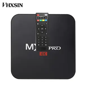 Fabrika doğrudan Android 7.1 akıllı dijital OTT TV dönüştürücü kutu Mx PRO Amlogic S905W dört çekirdekli IPTV Set Top Box H.265 HD