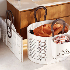 OWNSWING Folding Dirty Clothes <strong>Basket</strong> <strong>Laundry</strong> <strong>Basket</strong> Portable Dirty Clothes <strong>Basket</strong> Foldable Wall Mounted Storage <strong>Basket</strong> - Product Image 5