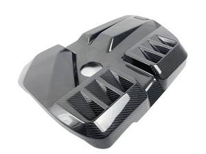 Kit de garnitures de capot moteur et de couvercle de batterie en fibre de carbone sèche pour BMW G80 M3 G82 G83 M4 - Product Image 2