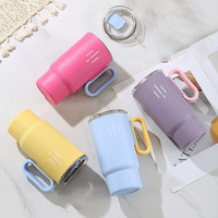 Nouvelle tasse à café au lait de 560 ml, portable, en acier inoxydable 304, double paroi, isolation sous vide, avec logo personnalisé