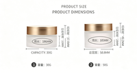 Stock direct usine – Ensemble de flacons cosmétiques en verre dépoli à corps droit (30 ml, 100 ml, 120 ml, 30 g, 50 g) – Flacons pour crème et lotion