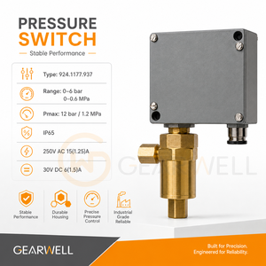 Interruptor de Presión Trafag 924.1177.937, 0-6 Bar, IP65, Interruptor de Control de Presión Industrial para Equipos de Automatización - Product Image 2