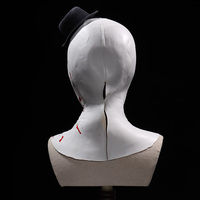 Masque de clown d'horreur, accessoires de costume de cosplay d'Halloween, masque de tête de tueur, tête de corps brisé, visage étrange, masques amusants
