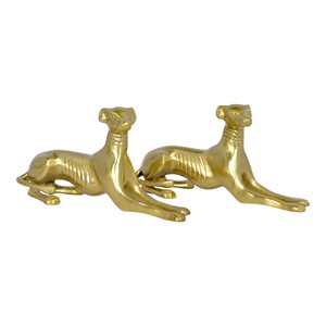 Arts de luxe maison décorative or Statue décor à la maison métal animaux Figurines Sculptures ensemble de 2 pour table bureau à domicile décoration - Product Image 2
