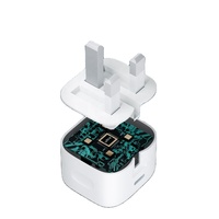 UK AU EU Adaptor daya USB C 20W, pengisi daya cepat QC3.0 USB C untuk perjalanan ponsel Adaptor
