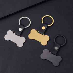 Blank Brushed Surface Metal Keychain for DIY Laser Logo UV Printing Photo Keyring Stainless Steel Bottle Opener <b>Key</b> Chain - Product Image 4