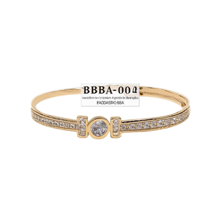 BBBA-0042 Bracelets et Joncs Classiques Plaqué Or Premium pour Femme avec Cristaux et Strass - Product Image 2