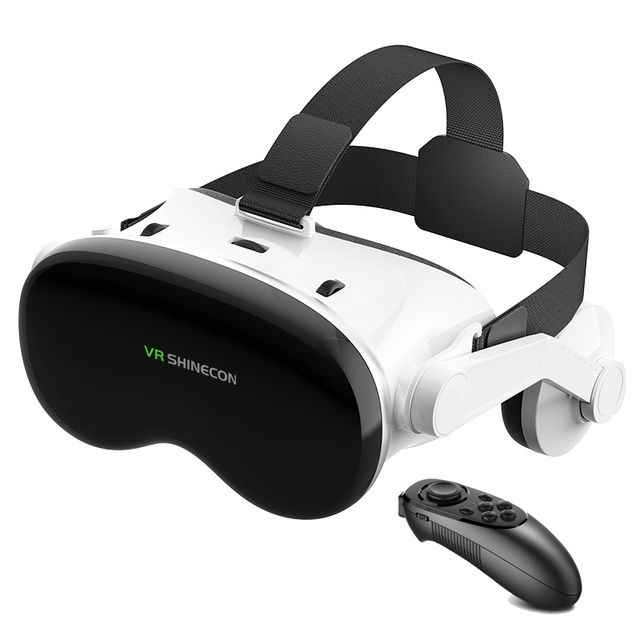 Shenzhen Factory G18E Mobile 3D Movie Game VR Helmet VR Headsets with Headphone 3D Virtual Reality VR Glasses