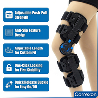 Attelle de genou articulée Dorrella avec stabilisateurs latéraux, support déchargeur pour l'arthrose, soulagement de la douleur, certifiée ISO