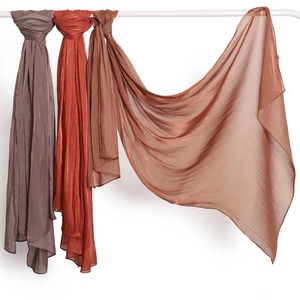 <span class=keywords><strong>JYL</strong></span>-Hijab floral para mujer, chal ligero de seda, crepé, arrugado, brillante, floral, musulmán, pañuelo para la cabeza - Product Image 4